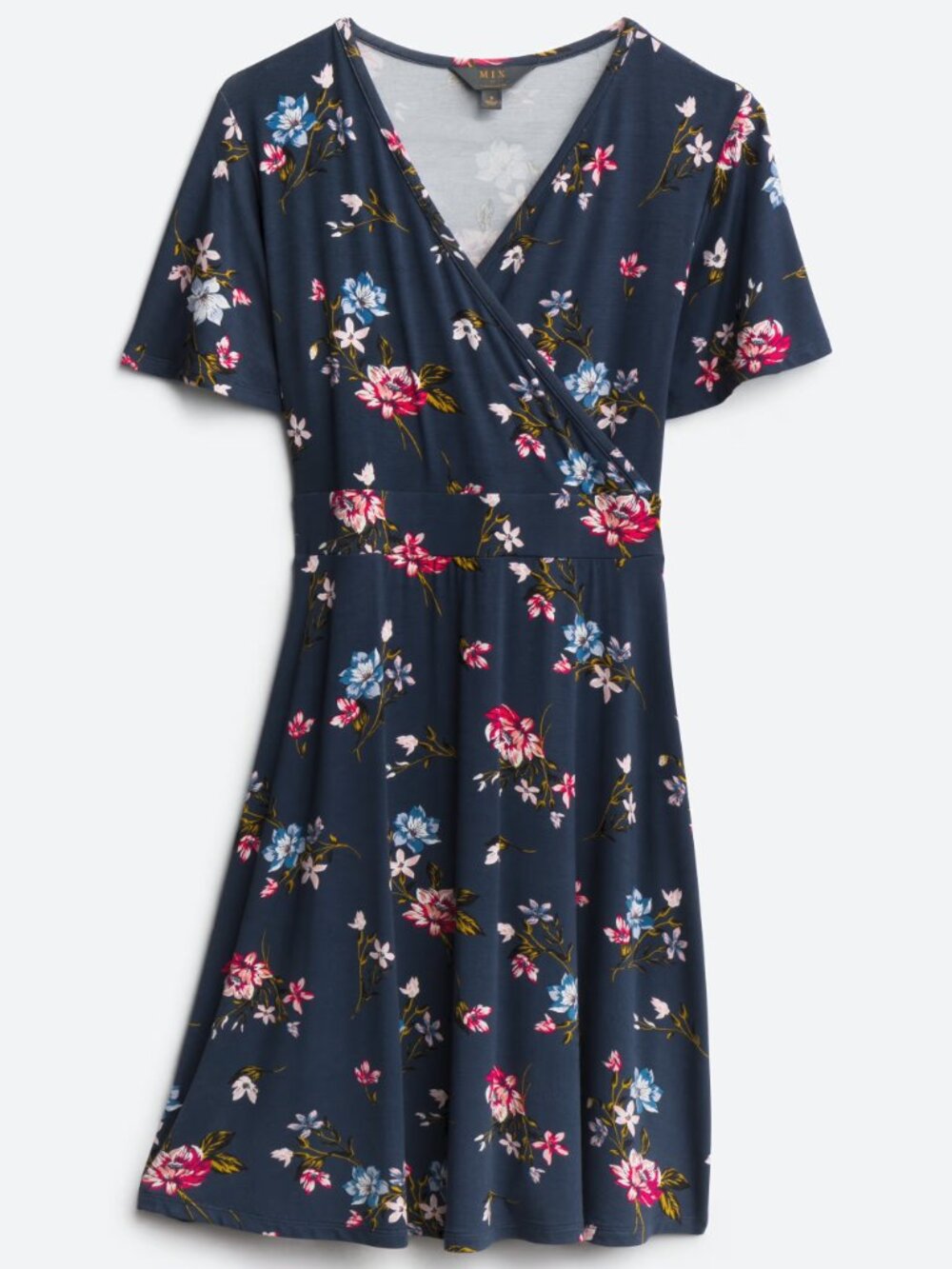 MIX BY 41 HAWTHORN Elisse Surplice Faux Wrap Knit Dress